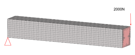 Figura 3. Modelo com condições de contorno setada